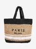 Bolsa de Palha Tecida Manual Grande Capacidade para Cartas Nova Moda Listrada de Palha Tecida Bolsa de Praia para Férias Bolsa Feminina Versátil