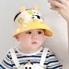 Sombrero de Sol para Bebé Verano Parte Superior Vacía Rana Lindo Estilo Delgado Niños y Niñas Visera Superior Vacía Sombrero de Sol de Ala Ancha