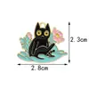 Fabricante de Accesorios para Joyería DIY con Temática de Gatos, Joyería DIY Hecha a Mano de Aleación en Stock, Accesorios para Joyería DIY con Goteo de Aceite Transfronterizos