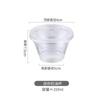 Mini caixa de bolo de creme, caixa de bolo descartável de plástico, caixa de bolo transparente, embalagem de pudim de tiramisu