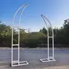 Accesorios de Boda Arco de Hierro Forjado Soporte para Flores Puerta en Forma de Cuerno Boda en el Césped Puerta de Cuerno Decoración Exterior Arte Floral