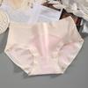 [Bolsa independiente] Ropa interior de cintura gofrada japonesa para mujer, algodón, entrepierna antibacteriana, sin costuras, transpirable, bragas para mujer, talla grande