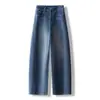 Calça Jeans Curva Elegante para o Dia a Dia 2026 Outono Nova Simples Versátil Redutora de Idade Solta Casual Feminina