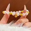 Nova Pulseira Mão da Sorte Perolada Robusta para Mulheres ins Doce Simples Design de Nicho Temperamento Boa Sorte Pulseira para Melhor Amiga Presente