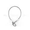 Cable de acero inoxidable 304 de 19 mm resistente al desgaste con terminal de ojal, cable de seguridad para luminarias, cable de acero recubierto