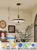 Lustre de Restaurante com Braço Articulado na Cor Nogueira Vintage, Estilo Discos Voadores Minimalista Móvel para Bar, Sala de Jantar, Proteção para os Olhos, Sensação de Alto Padrão