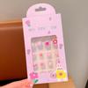 Celebridad de Internet Niños Niña Pequeña Pegatinas de Uñas Desmontables Dibujos Animados Lindas Autoadhesivas Pegamento de Gel Dulce Princesa Parche de Uñas