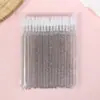 Pincel de Labios de Varilla de Cristal Pincel de Labios Portátil Pincel para Brillo de Labios Bastoncillo de Algodón para Glaseado de Labios Palillo Limpiador de Mousse para Pestañas