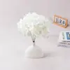 Pétalas Criptografadas 5 Cabeças Hortênsia Flor de Seda Flor de Simulação Novo Estilo Chinês Ornamento Festival Casa Decoração Suave Galhos de Flores Combinando