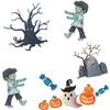 Nuevo HL 190000 Halloween Árbol Muerto Lápida Dulce Niño Calabaza Vidrio Ventana Hogar Pared Decorativo Pegatina de Pared