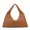 Bolsa Tejida Popular Transfronteriza Modelo Nuevo 2026 Bolsa de Gran Capacidad para Debajo del Brazo Bolso de Hombro de Color Sólido Bolso de Mano para Mujer Bolsa de Exportación