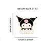 Insignia Metálica de Dibujos Animados Lindos Sanrio Insignia Pin Broche Kuromi Colgante para Mochila Accesorios de Joyería Regalo