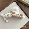 Pinza de garra de felpa para otoño e invierno, estilo elegante, para cabello fino en la nuca, pinza para el cabello de tamaño mediano para mujer, accesorio para el cabello tipo pinza de tiburón