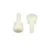 Los fabricantes suministran sujetadores americanos, tornillos manuales, tornillos moleteados de plástico, tornillos de nailon M3 * 12 blancos