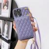 Adecuado para iPhone 12 Pro Bolso Cruzado Acolchado con Cremallera para Tarjetas 13 Promax Bolso para Tarjetas, Lápiz Labial, Cosméticos Funda Protectora