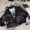 Chaqueta Corta de Cuero para Niña 2026 Primavera y Otoño Nueva Moda Mangas Largas Estilo Coreano Abrigo de Cuero para Bebés