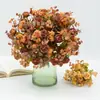 Flores de Manzanilla de Burbuja Artificiales con Bordes Quemados Realistas, Pequeño Ramo de Rosas y Margaritas para Decoración de Bodas y Espacios de Alojamiento