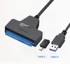 Cabo Sata para USB Easy Drive com Furo para Fonte de Alimentação DC 2.5/3.5 "Adaptador Leitor de Disco Mecânico de Estado Sólido