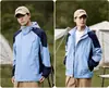 Chaqueta de una sola capa con costuras para pareja de 24 estaciones, cortavientos impermeable con capucha para primavera y otoño, chaqueta abrigo cortavientos para hombres y mujeres
