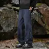 Pantalones deportivos casuales funcionales de corte slim para otoño para hombres y mujeres, pantalones rectos de estilo americano de alta calle cleanfit