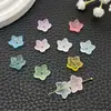Accesorios para Joyería DIY Polvo Dorado 11mm Flor Flor de Ciruelo Estilo Antiguo Pétalos Acrílicos Flor de Cinco Pétalos Pasador para el Cabello Corona para el Cabello Pendientes