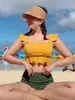 Nuevo Estilo Traje de Baño de Dos Piezas para Mujer para Aguas Termales Push-Up Pecho Pequeño Ins Estilo Bikini Sexy Delgado Mujer Coreano Cubre Vientre