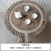 Mesa de Chá Roda de Pedra Antiga para Moagem, Placa de Moagem de Pedra, Mesa de Chá, Disco de Moagem Antigo, Bandeja de Chá, Cerâmica Vintage, Sala de Chá no Pátio, Ornamento Retrô