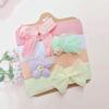 Conjunto de 4 diademas de estilo coreano para bebé, bandanas con lazo para el pelo, bonitas diademas elásticas para bebé, accesorios para el cabello combinados