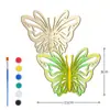 Kit de Pintura Manual DIY en Stock: Colgante de Mariposa de Madera con Láser para Niños Manualidad Decorativa Creativa con Graffiti