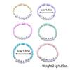 Pulsera Popular de Colores Dibujos Animados con Letras Inglesas Transfronteriza Hecha a Mano con Cuentas Linda Dopamina Joyería Infantil para Estudiantes