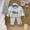Novo conjunto de roupas íntimas infantis grandes crianças desossada lycra casa roupas pijamas bebê roupas de outono Long Johns