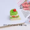 Bolo de Morango Simulado Brinquedo Alimentício Desenho Animado Artesanal DIY Acessórios de Joias Cola de Creme Resina Pequenos Acessórios Material para Presilha de Cabelo