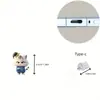 Tapón de polvo para teléfono móvil 2D, colgante acrílico de gatito transfronterizo, colgante de Tipo C enojado, artículo de venta caliente, otros productos africanos