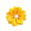 Gran oferta de diadema de 4 cm con flor de loto puntiaguda y perla adhesiva cosida a mano para niños, accesorios para el cabello en 23 colores