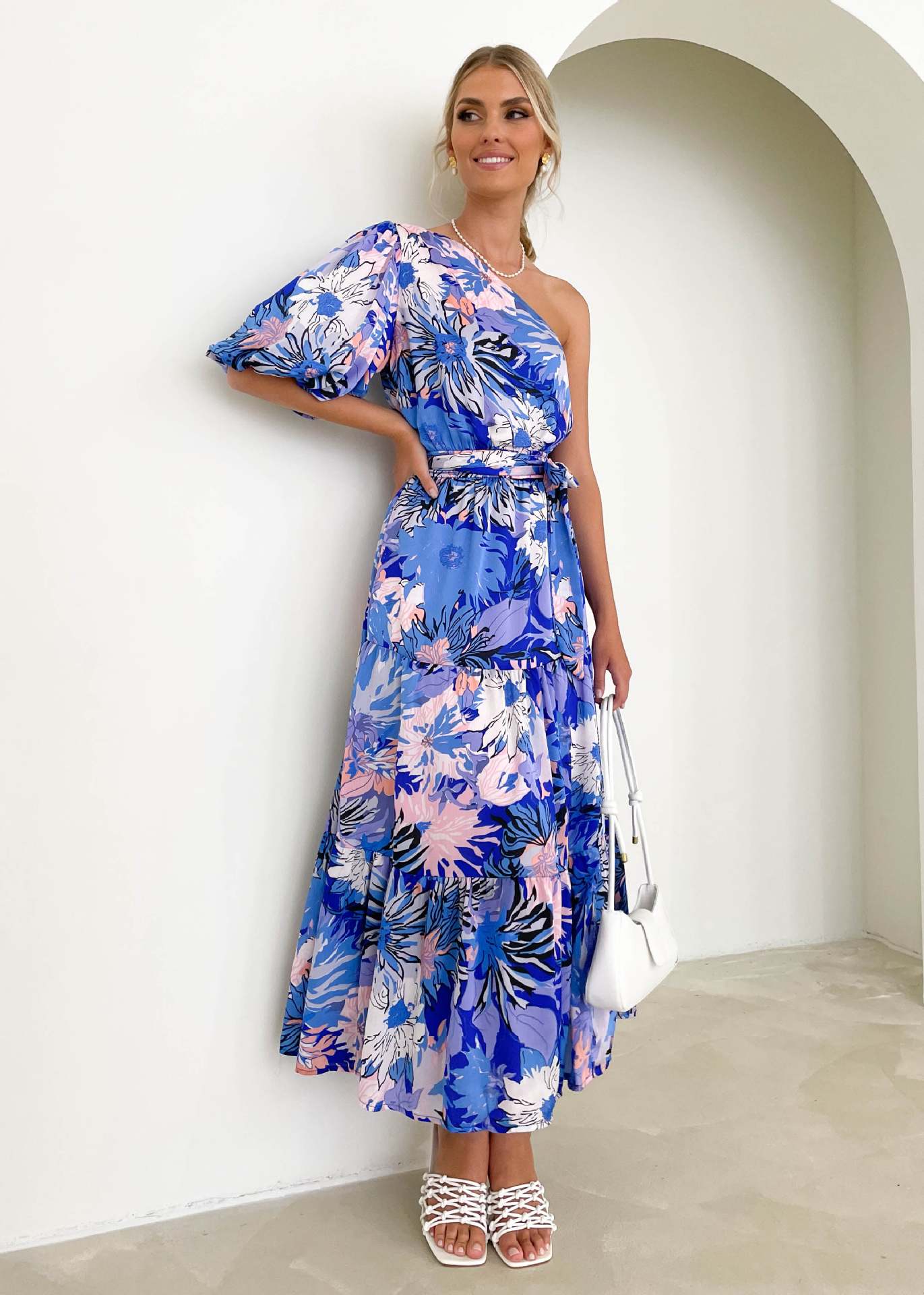 Saidie One Shoulder Maxi Dress