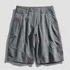 Calça Casual Solta Masculina de Verão Cinco Pontos Marca da Moda Mesmo Estilo Calças Largas Retrô para Adolescentes Primavera e Verão Nova Roupa Masculina Transfronteiriça