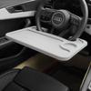 Tablero de mesa para volante de coche multifuncional, base para coche, portavasos, plato para comer, estante de almacenamiento, soporte para escritorio de portátil