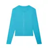 Ins estilo europeo y americano transfronterizo 2026 nueva moda elegante ropa de mujer al por mayor para el día a día cárdigan chaqueta de punto de color liso y raya vertical