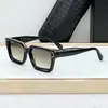 Spp005 Top Moda Transfronteiriça Armação Preta Luxo Férias Quadrado Óculos de Sol Pretos Óculos de Sol de Nicho Exterior Pp