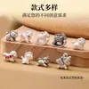 Colgante Xiao S999 de Plata para Atraer Dinero Colgante Pequeño de Caballo de Madera Amuleto de Caballo Pulsera Hilo Rojo Colgante Pequeño de Caballo