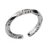 Anillo Mobius Estilo frío Luz Lujo Alta gama Sensación ins Retro Nicho Diseño Personalidad Círculo Elegante Pareja