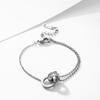 Collar de Doble Anillo Yunyao para Mujer, Acero de Titanio con Incrustaciones de Diamante, Collar de Oro Rosa de Moda, Mismo Estilo que se Ve en Transmisión en Vivo, Directo de Fábrica