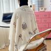 Serie Fresca de Invierno Estilo Ins Manta de Terciopelo de Leche Cachemira Manta con Cremallera Multifuncional Funda de Colcha Ropa de Cama para el Hogar