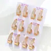 Pendientes rusos en forma de V Xuping con gemas artificiales, pendientes para mujer de estilo vintage de lujo ligero transfronterizo al por mayor