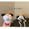 Gorro con Capucha de Peluche Hecho a Mano 13cm Oso Autocrítico Gorro Original Muñeco de Dibujos Animados Accesorios de Ganchillo Muñeca Decorativa Ropa para Muñeca