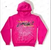 Conjunto de Sudadera con Capucha y Pantalones Sp5Der 555555 Rosa Inspirado en Celebridades de Young Thug