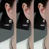 Pendientes de Plata Pura S999 con Perlas Naturales de Agua Dulce para Mujer Estilo Coreano Pendientes de Perlas Naturales de Gama Alta Retro Ganchos para Oreja