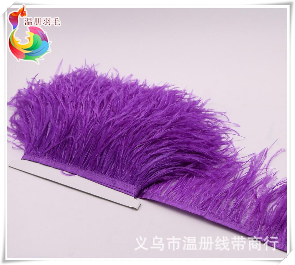 34 0-34 purple ostrich feather