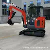 Renovação Comunitária Modelo de Escavadeira Miniatura 25 Escavadeira Mini para Valas em Viveiros Exportada para a Austrália Escavadeira de Esteiras