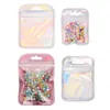 10 Bolsas de Empaque para Joyería de Plástico Color Láser Bolsas de Empaque para Joyería Hecha a Mano DIY Bolsas Transparentes Plástico Bolsas de Plástico